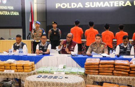Modus Tangki Triton Modifikasi, Polda Sumut Gagalkan Peredaran 72 Kg Sabu dan Ratusan Kilo Ganja