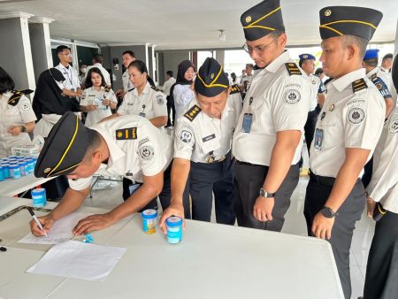128 Pegawai Lapas Kelas I Medan Ikuti Tes Urine Dadakan