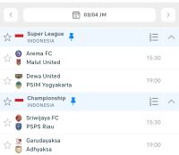 Jadwal Liga Indonesia Hari Ini: Arema FC vs Malut United dan Sriwijaya FC vs PSPS Riau