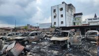 Kebakaran Gudang Penitipan Mobil di Kisaran Hanguskan 23 Kendaraan