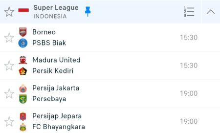 Jadwal Super League Hari Ini:  Duel Klasik di Jakarta dan Pertaruhan Puncak Klasemen ​