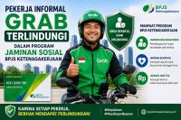BPJS Ketenagakerjaan Kolaborasi dengan Aplikator Grab Medan, Pastikan Perlindungan Jaminan Sosial ke Ojol dan Taksi Online