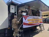 Polda Sumsel Siagakan Fasilitas Dapur Lapangan dan Layanan Kesehatan Gratis saat Peringatan Hari Buruh