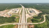 Progres Pembangunan Jalan Tol Palembang-Betung Capai 81,99 Persen