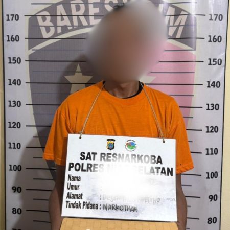 Pengedar Sabu di Nias Selatan Tak Berkutik Diciduk Polisi saat Hendak Transaksi di Atas Jembatan