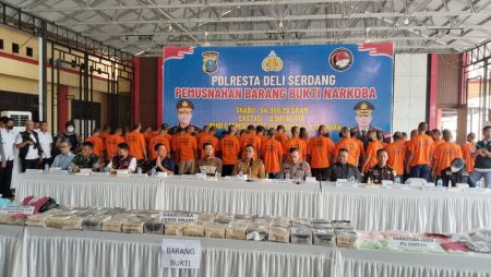 Tempo 4 Bulan, Polresta Deliserdang Ungkap 150 Kasus Narkoba