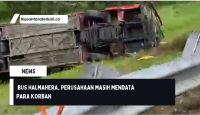 Kecelakaan Bus Halmahera, Perusahaan Masih Mendata Para Korban