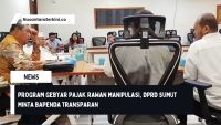 Program Gebyar Pajak Rawan Manipulasi, DPRD Sumut Minta Bapenda Transparan
