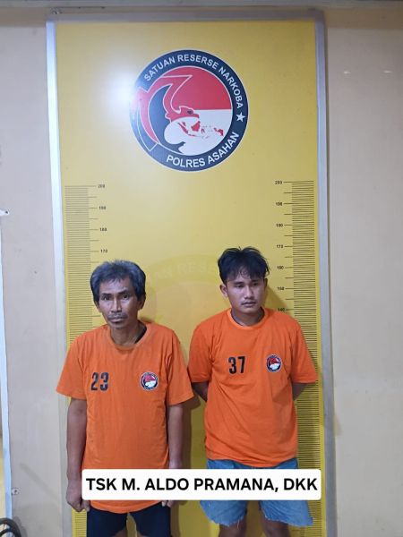 Satres Narkoba Polres Asahan Ungkap Kasus Sabu di Air Batu, Dua Tersangka Diamankan