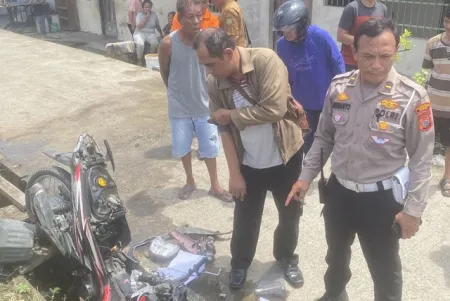 Tragis! Pemotor di Medan Tewas Terseret Kereta Api di Perlintasan Tanpa Palang