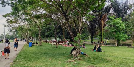 Taman Cadika Seolah Jadi Oase di Tengah Teriknya Cuaca Kota Medan