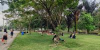 Taman Cadika Seolah Jadi Oase di Tengah Teriknya Cuaca Kota Medan