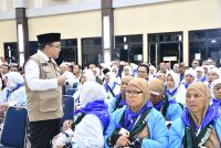 444 Jemaah Haji Kloter 13 Embarkasi Palembang Bertolak ke Tanah Suci