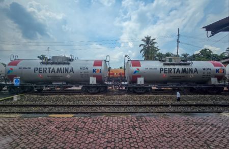 Volume Angkutan BBM KAI Divre I Sumut Tembus 145 Ribu Ton pada Mei 2026