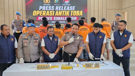 Rekor Ops Antik Toba 2026, Satresnarkoba Polres Simalungun Tangkap 53 Tersangka dan Sita Lebih dari 1 Kilogram Narkoba