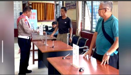 Sambut HUT Bhayangkara ke-80, Sat Lantas Polres Toba Hadirkan Pelayanan Humanis Berbalut Ulos Batak