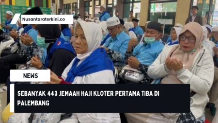 443 Jemaah Haji Kloter Pertama Tiba di Palembang