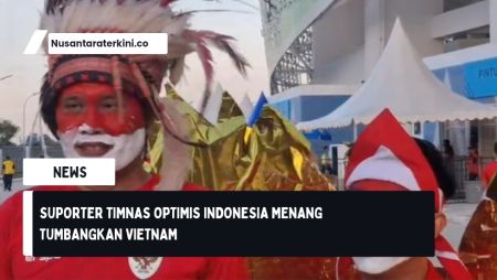 Suporter Optimis Indonesia Tumbangkan Vietnam
