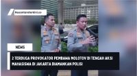 2 Terduga Provokator Pembawa Molotov di Tengah Aksi Mahasiswa di Jakarta Diamankan Polisi