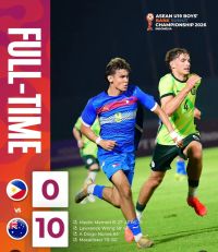 AFF U19 2026: Australia Gilas Filipina 10-0