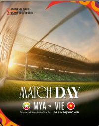 AFF U19 2026: Kick Off 16.00 WIB, Susunan Pemain Resmi Myanmar vs Vietnam