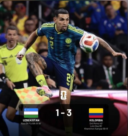 Piala Dunia 2026: Kolombia Tundukkan Uzbekistan 3-1 Melalui Duel Sengit ​