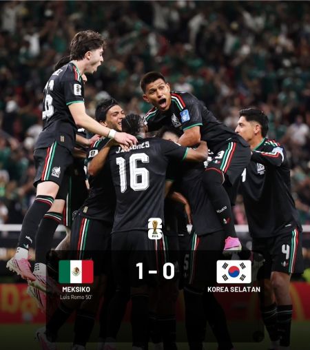 Piala Dunia 2026: Tundukkan Korsel 1-0, Meksiko Pastikan Lolos ke 32 Besar