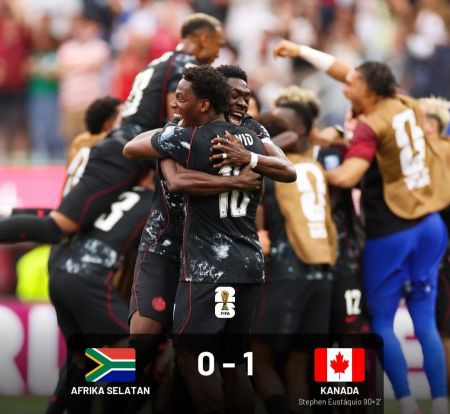 Piala Dunia 2026: Tundukkan Afrika Selatan 1-0, Kanada Melaju ke 16 Besar