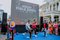 Nobar Piala Dunia di CFD, Rico Waas Kampanyekan Fasilitas Olahraga Baru  ​