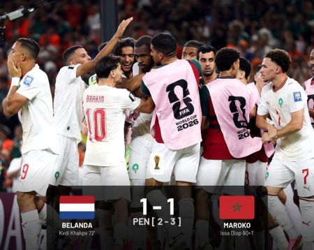 Piala Dunia 2026: Depak Belanda Lewat Adu Penalti, Maroko Bakal Bertemu Kanada di 16 Besar