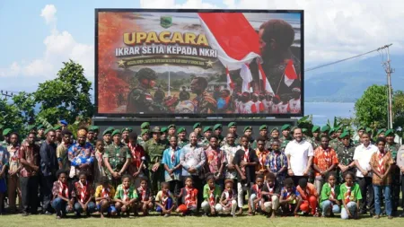 18 Anggota OPM Tinggalkan Gerakan Separatis, Ikrar Setia Kembali ke NKRI dan Serahkan Senjata