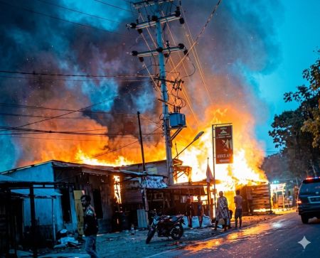 Dua Rumah Ludes Dilalap Api di Batunadua, Satu Warga Alami Luka Ringan