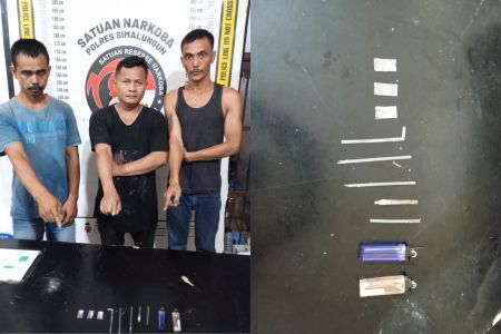 Tiga Pria Diamankan Perihal Sabu, Pelaku Mengaku Barang dari Siantar