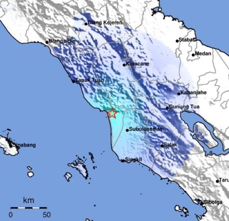 Subulussalam dan Aceh Singkil Diguncang Gempa Bumi Tektonik M4.4