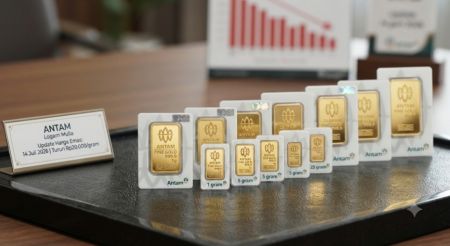 Harga Emas Antam Hari Ini 14 Juli 2026: Turun Rp20 Ribu ke Rp2.615.000 per Gram