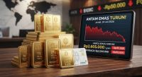 Harga Emas Antam Hari Ini 24 Juli 2026: Turun Rp35 Ribu ke Rp2.605.000 per Gram
