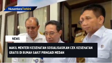 Wakil Menteri Kesehatan Sosialisasikan Cek Kesehatan Gratis di Rumah Sakit Pirngadi Medan