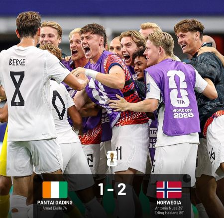 Piala Dunia 2026: Gol Telat Erling Haaland Bawa Norwegia Bungkam Pantai Gading 2-1 ​