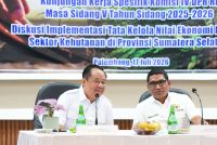 Wagub Sumsel Bahas Bisnis Karbon Bersama Komisi IV DPR
