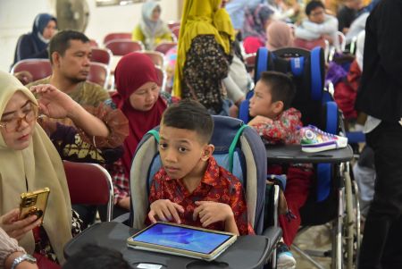 Peringati HAN ke-42 di SLB YPAC, Pemko Palembang Komitmen Lindungi Anak Disabilitas