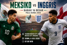 Prediksi Meksiko vs Inggris 6 Juli 2026: Azteca Membara, The Three Lions Diunggulkan Menang Tipis