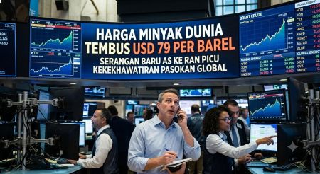 Harga Minyak Dunia Tembus USD 79 per Barel, Serangan Baru AS ke Iran Picu Kekhawatiran Pasokan Global