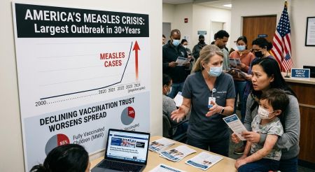 Wabah Campak Mengganas di Amerika Serikat, Sentimen Antivaksin Jadi Sorotan