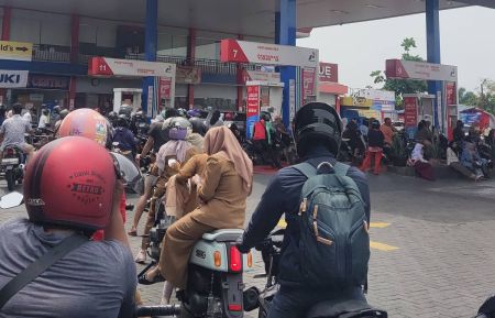 Gawat, Pertalite-Pertamax Kosong di SPBU Binjai