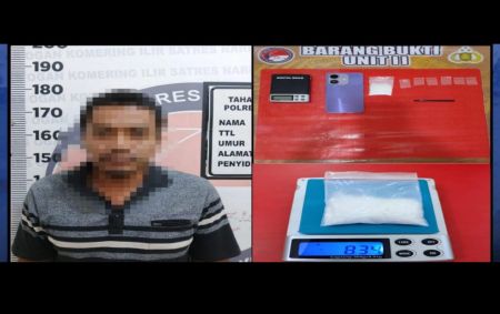 Sempat Buang Sabu Saat Ditangkap, Pria 30 Tahun di OKI Diringkus Polisi