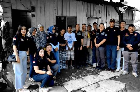 Bankom Raya Siantar-Simalungun Hadir Memberi Memberikan Bantuan untuk Korban Reruntuhan Tembok