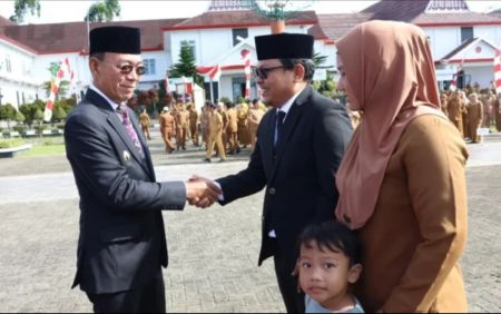 Lantik 10 Pejabat Tinggi, Bupati Tapsel Gus Irawan Soroti Ketahanan Pangan