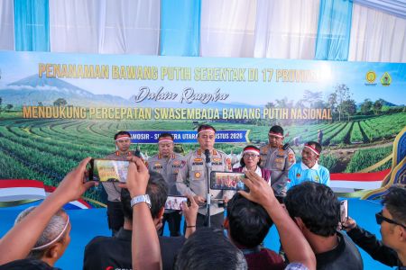 Polda Sumut Siapkan 6,16 Hektare Lahan Mendukung Swasembada Bawang Putih di 9 Kabupaten