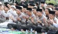 Titik Panas Karhutla Melonjak Dua Pekan Terakhir, Polda Sumsel Gelar Shalat Istisqa Memohon Hujan
