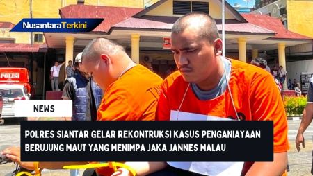 Polres Siantar Gelar Rekontruksi Kasus Penganiayaan Berujung Maut yang Menimpa Jaka Jannes Malau